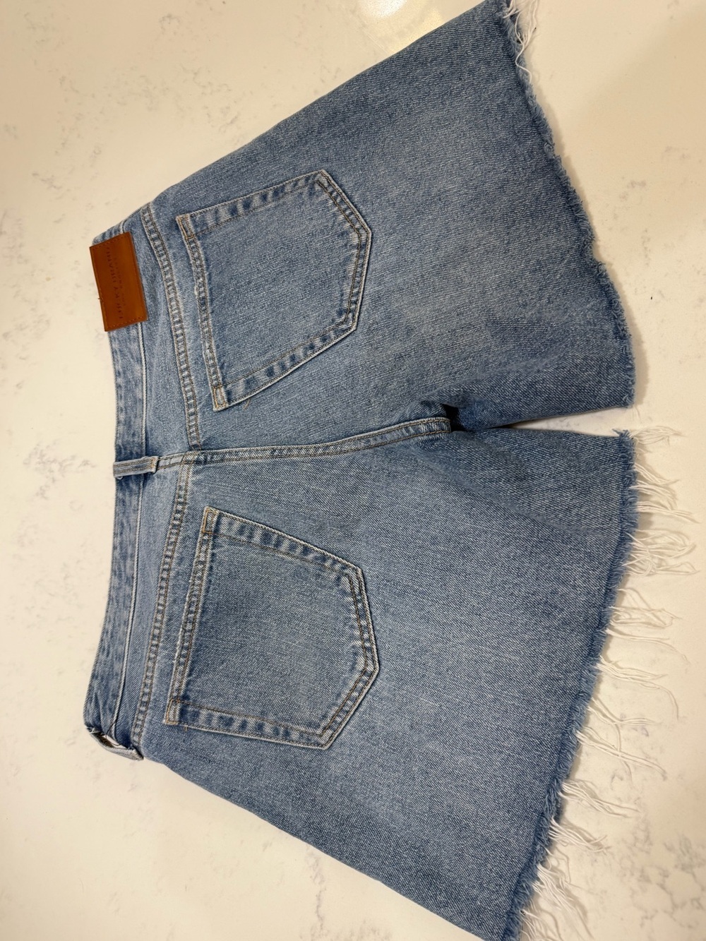 Lucky Brand Distressed Light Blue Denim Shorts